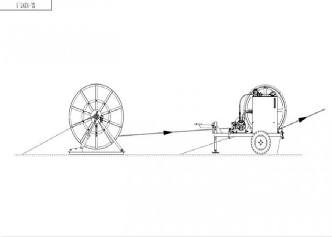0.75トンの油圧ウィンチのタイプ ケーブルのテンショナー/ケーブルの引き手のテンショナー