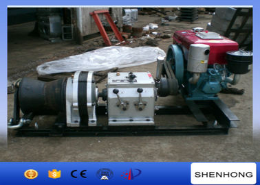 High efficiency Water Cooled Diesel Cable Winch Small Volume 4M / Min Gears